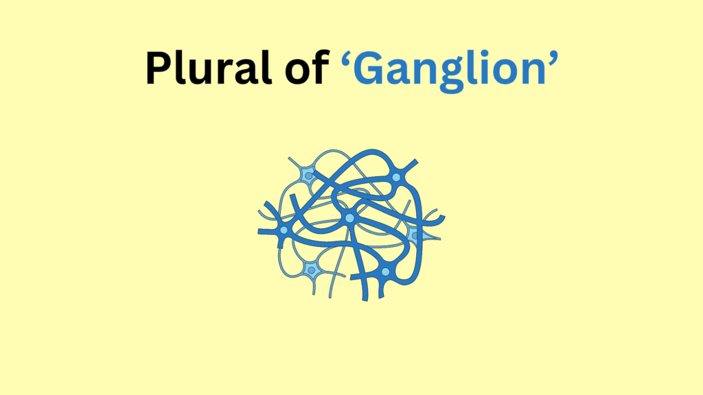 Plural of Ganglion