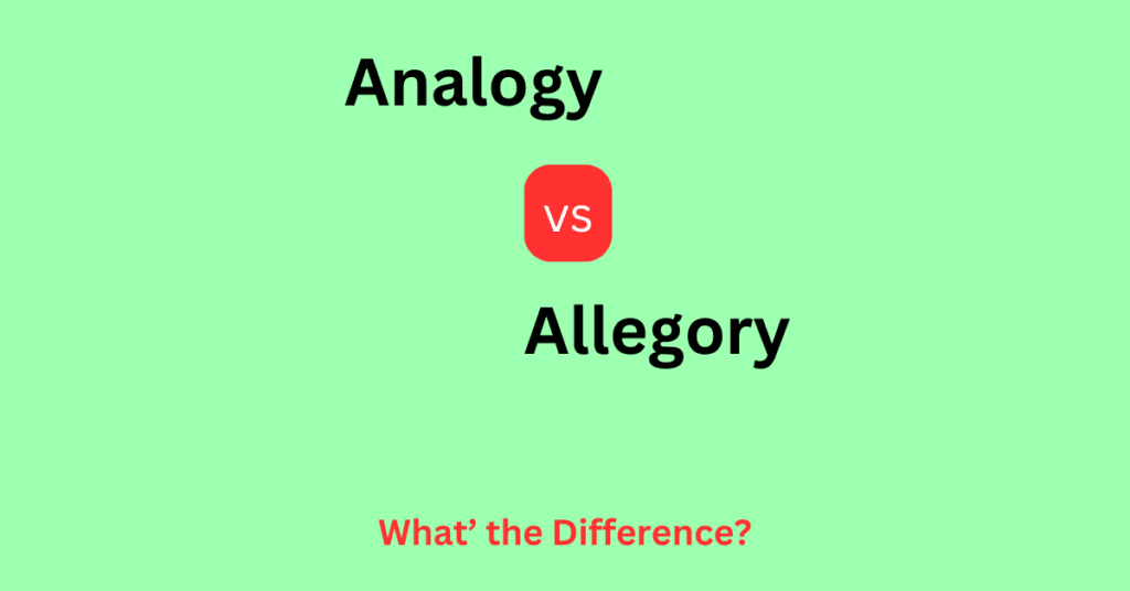 analogy vs allegory